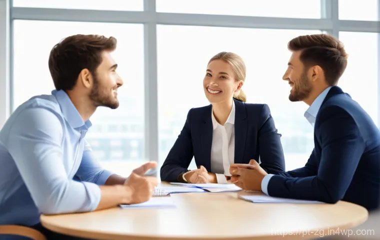 변화 관리의 다양한 접근법 - **Prompt:** A diverse group of business professionals, including men and women of various ages, all ...